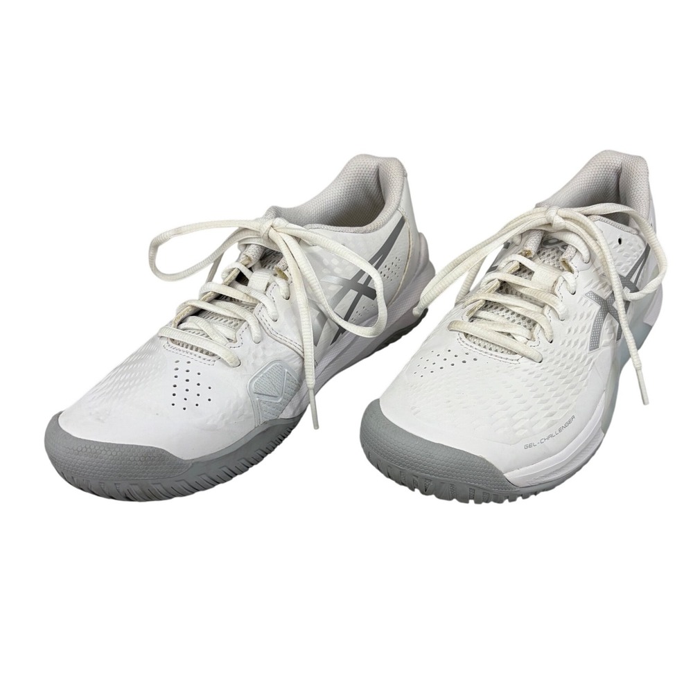 ASICS‎ GEL-Challenger 14 Womens Tennis Shoes White Silver 1042A231 Size 8
